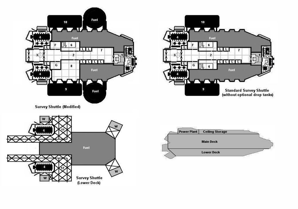 Freelance Traveller The Shipyard Mongoose Traveller Designs Earth Alliance Survey Shuttle 2540